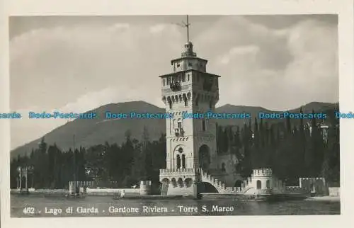 R013964 Gardasee. Gardone Riviera. Torre S. Marco. Giuseppe de Lucia