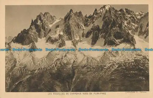 R013731 Les Aiguilles de Chamonix Planansichten Praz. G. Tairraz. B. Hopkins