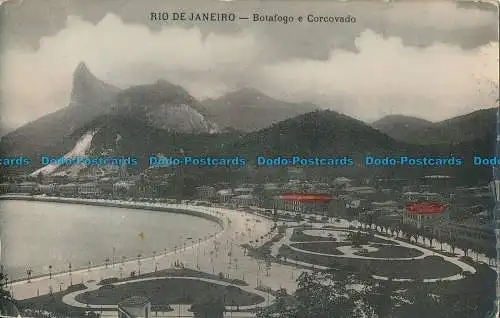 R013982 Rio de Janeiro. Botafogo und Corcovado. 1909. B. Hopkins