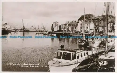 R037259 Weymouth Harbour and Nothe Parade. 1949