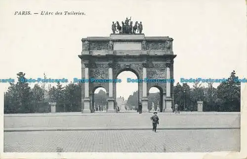 R037898 Paris. L Arc des Tuileries. B. Hopkins