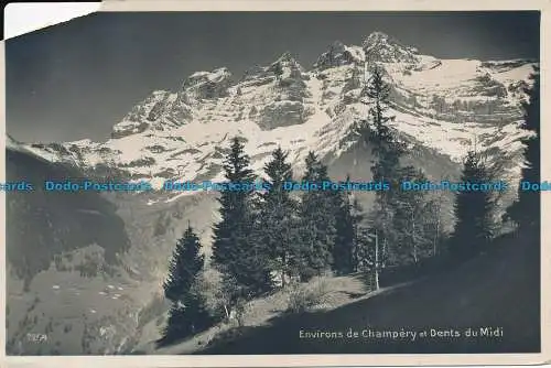 R037903 Umgebung von Champery und Dents du Midi. Perrochet Matile. B. Hopkins