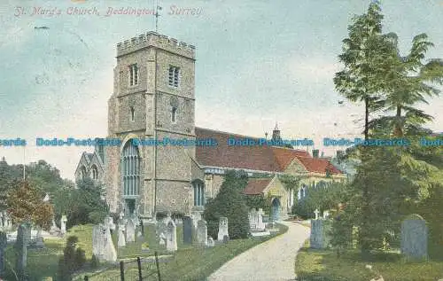 R037277 St. Marys Kirche. Beddington Surrey. 1905