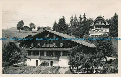 R037916 Hotelpension Alpenblick mit Nebengebäude Gstaad. B. Hopkins