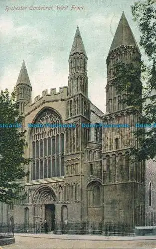 R037296 Kathedrale von Rochester. Westfront. Hartmann. 1906