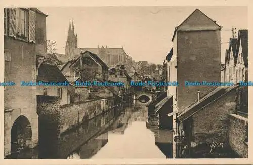 R038646 La Douce Frankreich. Chartres. L Eure an der Pont St. Hilaire. Yvon. B. Hopkins