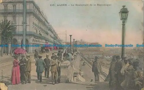 R037410 Algier. Der Boulevard de la Republique. Nr. 115