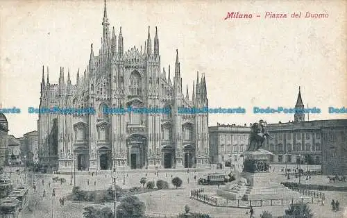 R038730 Mailand. Piazza del Duomo. B. Hopkins