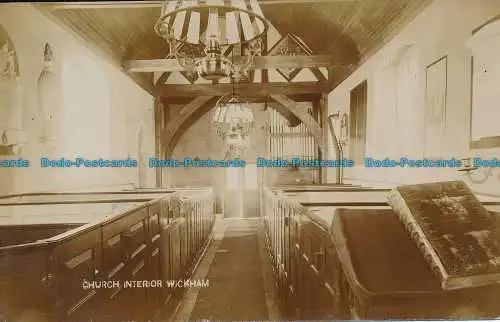 R037424 Kircheninnenraum. Wickham. 1913