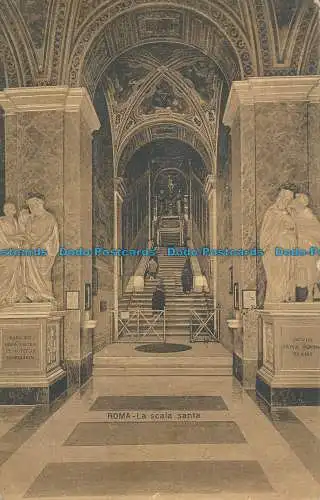 R038740 Rom. Die Heilige Treppe. Alterocca. 1912. B. Hopkins