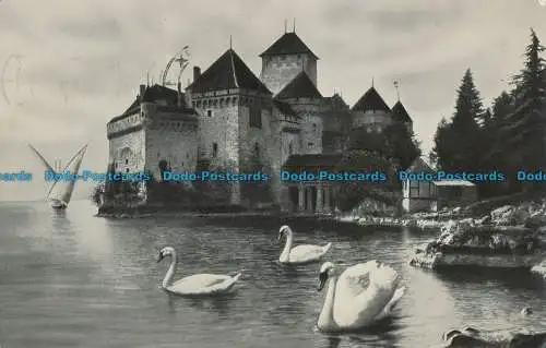 R038093 Genfersee. Catheau de Chillon. Jaeger. 1957