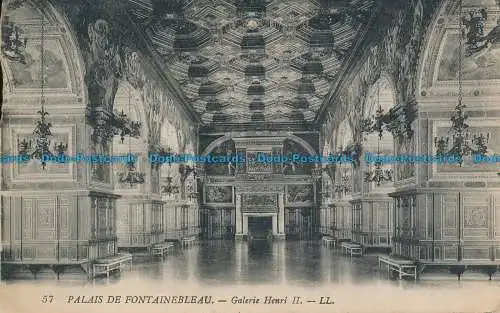 R038766 Palais de Fontainebleau. Galerie Heinrich II. LL. Nr. 57. 1922. B. Hopkins