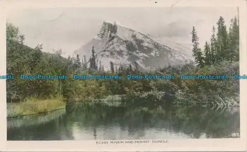 R038793 Echo River und Mount Rundle