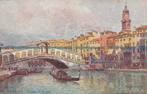 R037516 Venedig. Rialtobrücke. Technographisch. B. Hopkins