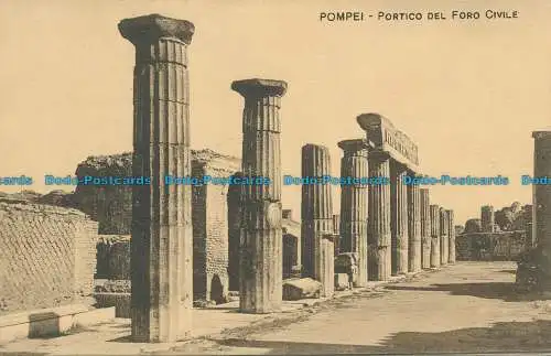 R037549 Pompei. Veranda des Bürgerforums. Carlo Cotini