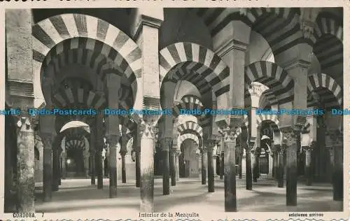 R038870 Cordoba. Innenraum der Moschee. B. Hopkins