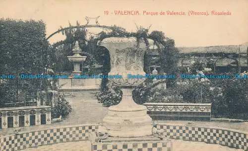 R038872 Valencia. Park von Valencia. Rosaleda. B. Hopkins