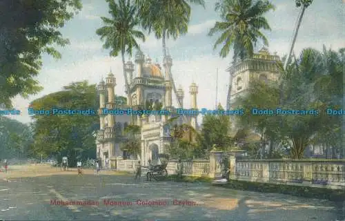 R037588 Mohammedanische Moschee. Taube. Ceylon. Teller. B. Hopkins