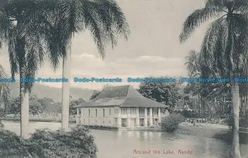 R037595 Rund um den See. Kandy. Teller. B. Hopkins