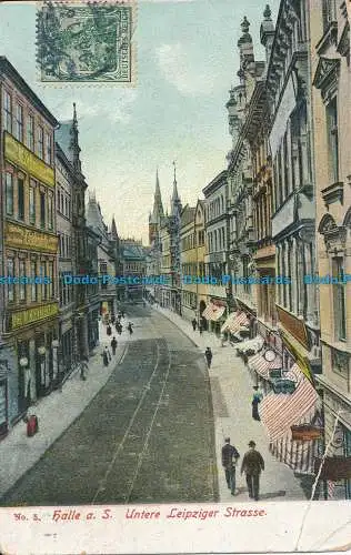 R038238 Halle a.S. Untere Leipziger Straße. 1910