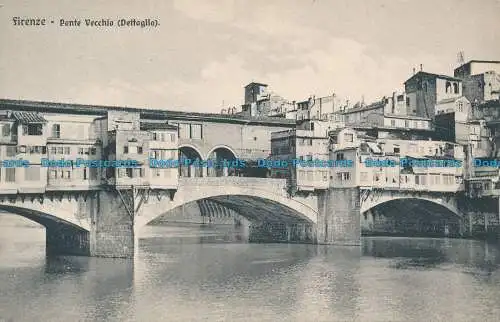 R038924 Florenz. Alte Brücke. Detail. Brunner. B. Hopkins