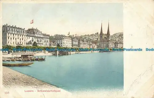 R037625 Luzern. Schweizerhofquai. B. Hopkins