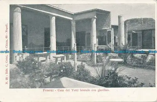 R038275 Pompeji. Seitengipfelhaus mit Garten. C. Cotini