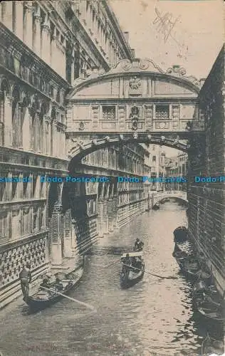 R037650 Venedig. Seufzerbrücke. 1905. B. Hopkins