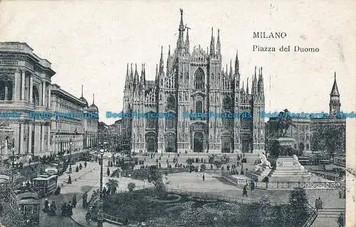 R037651 Mailand. Piazza del Duomo. 1922. B. Hopkins