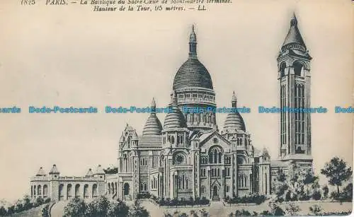 R038987 Paris. Die Basilika des Heiligen Herzens von Montmartre ist fertiggestellt. Levy Fils. B.