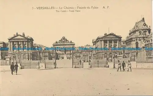 R038342 Versailles. Das Schloss. Frontansicht. A. Papeghin