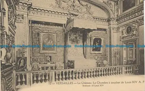 R038346 Versailles. Schlafzimmer von Ludwig XIV. A. Papeghin