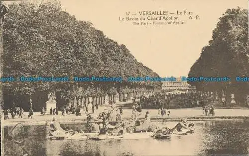 R038354 Versailles. Der Park. Brunnen des Apollon. A. Papeghin. Nr. 17