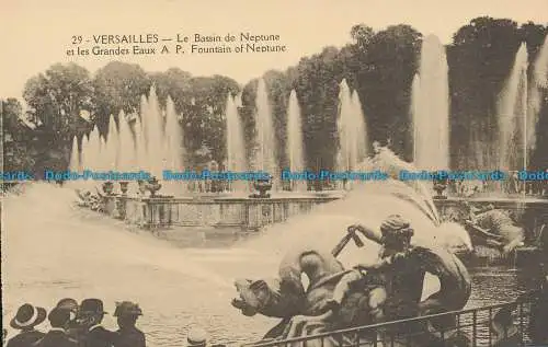 R038358 Versailles. Neptunbrunnen. A. Papeghin. Nr. 29