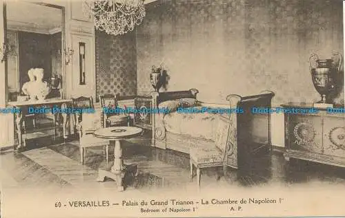 R038360 Versailles. Schlafzimmer von Napoleon I. A. Papeghin. Nr. 60