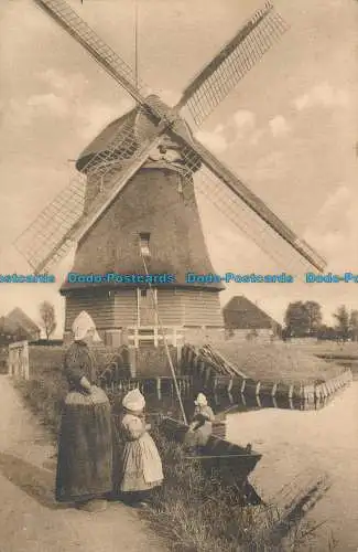 R0386 Het Watermolentje te Volendam. Die Windmühle