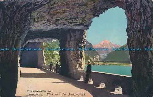 R038419 Vierwaldstattersee Axenstraße. Blick auf den Bristenstock. E. Goetz. 19