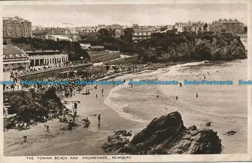 R039467 Towan Strand und Promenade. Newquay. 1943