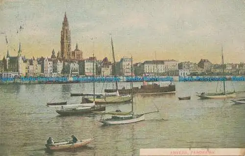 R038447 Antwerpen. Panorama. 1910