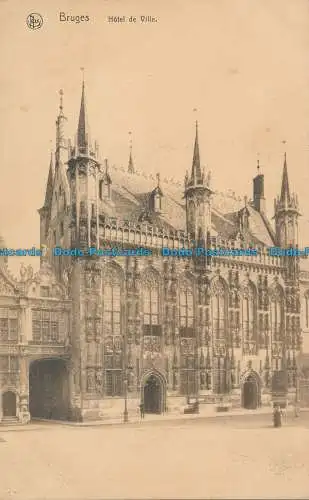 R038455 Brügge. Rathaus. Ern. Thill. Nels