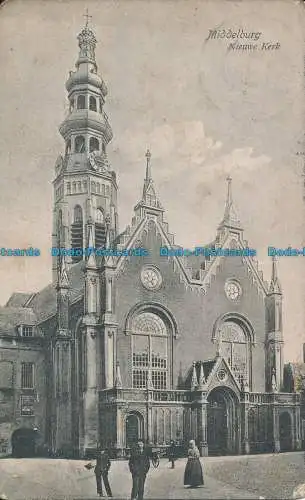 R038460 Middelburg. Nieuwe Kerk. Trenkler. 1909