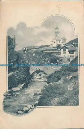 R038479 Teil aus Tiefenkastel. Engadin. 1926