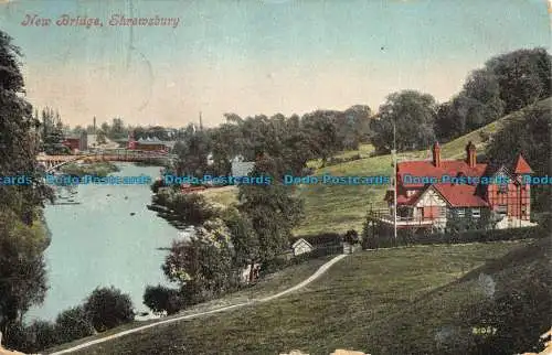 R039512 Neue Brücke. Shrewsbury. Valentinstag. Nr. 21067. 1905