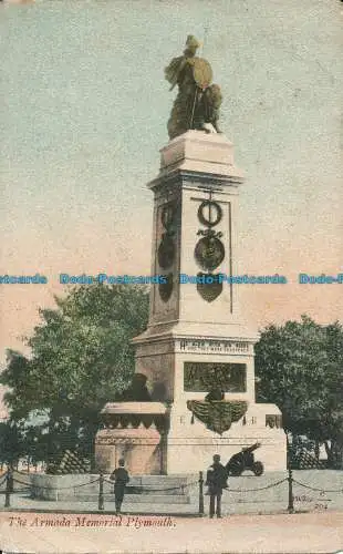 R039161 Armada Memorial. Plymouth. 1904