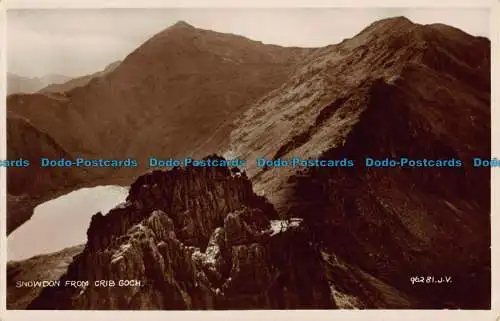 R039544 Snowdon von Crib Goch. Valentinstag. Nr. 96281. RP