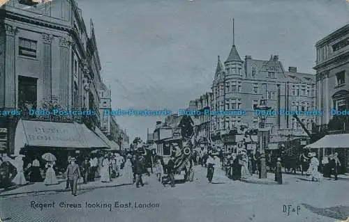 R039196 Regent Circus mit Blick nach Osten. London. D.F. und Co. 1906