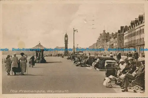 R039198 Die Promenade. Weymouth. 1928