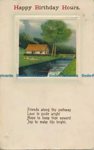 R039554 Grußpostkarte. Alles Gute zum Geburtstag. 1913