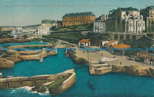 R038557 Biarritz. Die Kirche St. Eugenie und das Hotel d Angleterre. Levy und Neurd