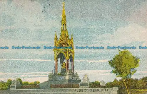 R039225 Albert Memorial. Postkarte